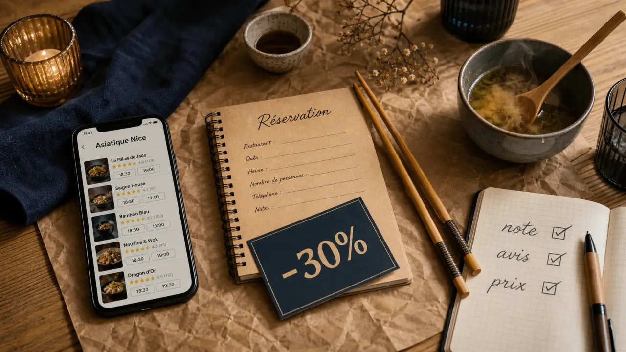 Asian restaurants nice : notes, prix, avis