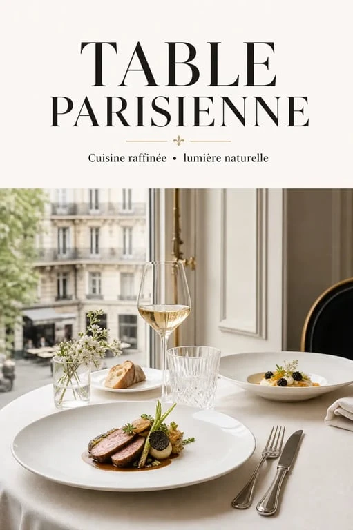Restaurant cacher Paris 12, table dressée pour un repas gastronomique