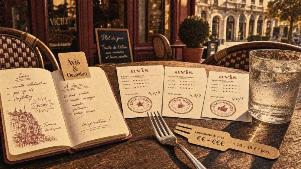 Meilleurs restaurant Vichy : avis et occasion sur une table