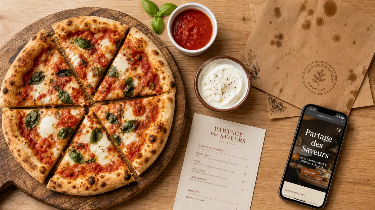 Partage des saveurs : pizza artisanale, ateliers cuisine, chef à domicile, traiteur