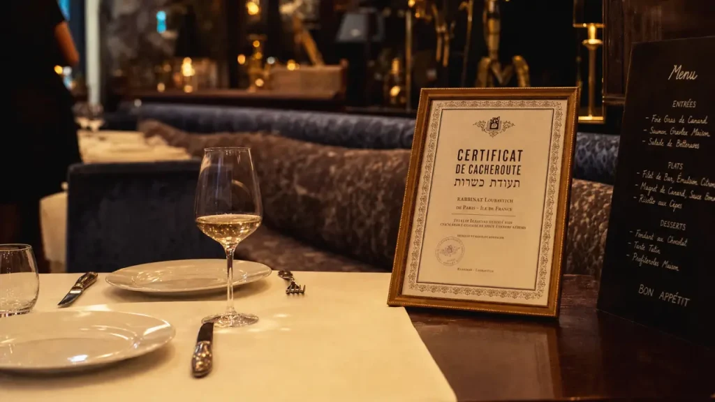 Restaurant cacher paris 12 : table élégante et certificat cacheroute