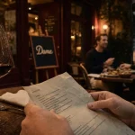 Restaurant dame rue condorcet Paris 9e, vin rouge et ambiance chaleureuse