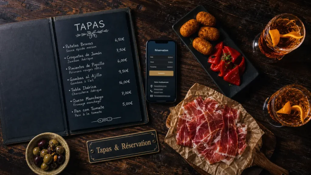 Restaurant de tapas : tapas près de chez vous, réservation