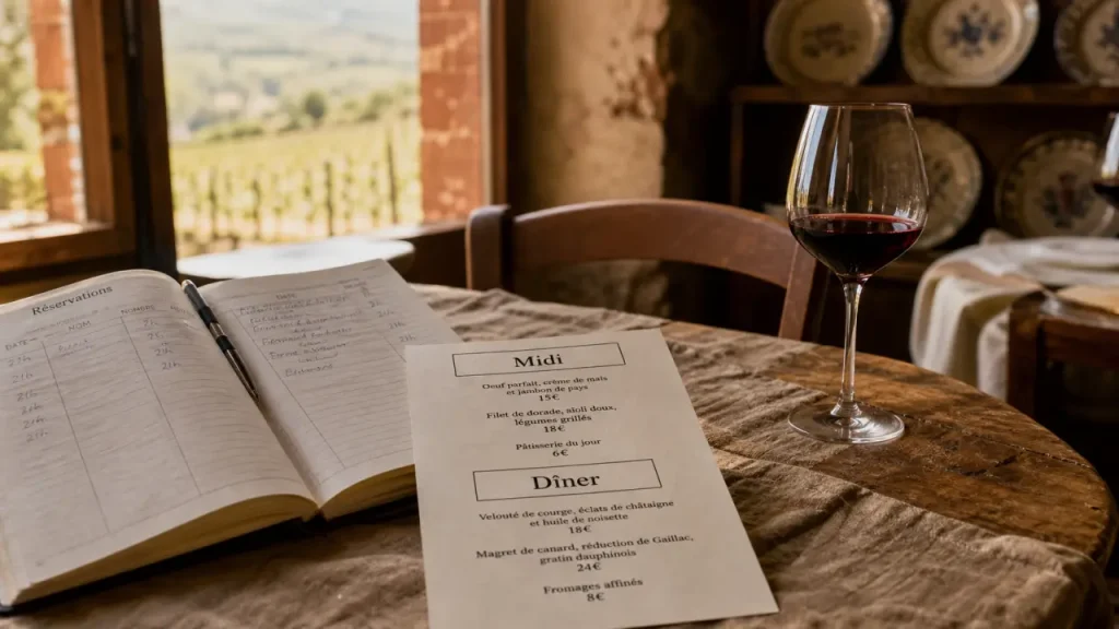 Restauration gaillac : restaurant, carte Midi et Dîner, vin rouge à Gaillac