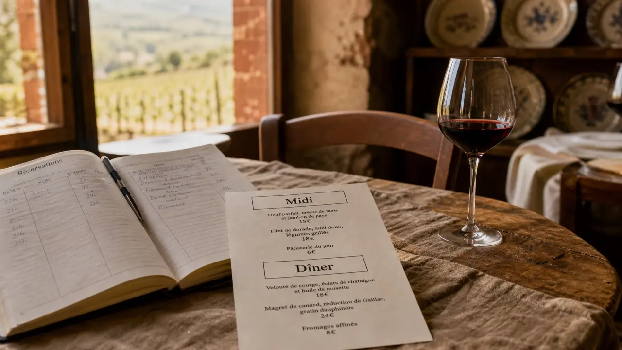 Restauration gaillac : restaurant, carte Midi et Dîner, vin rouge à Gaillac