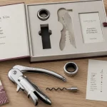 Coffret sommelier atelier du vin : tire-bouchon à levier, Wine Ring et guide des millésimes