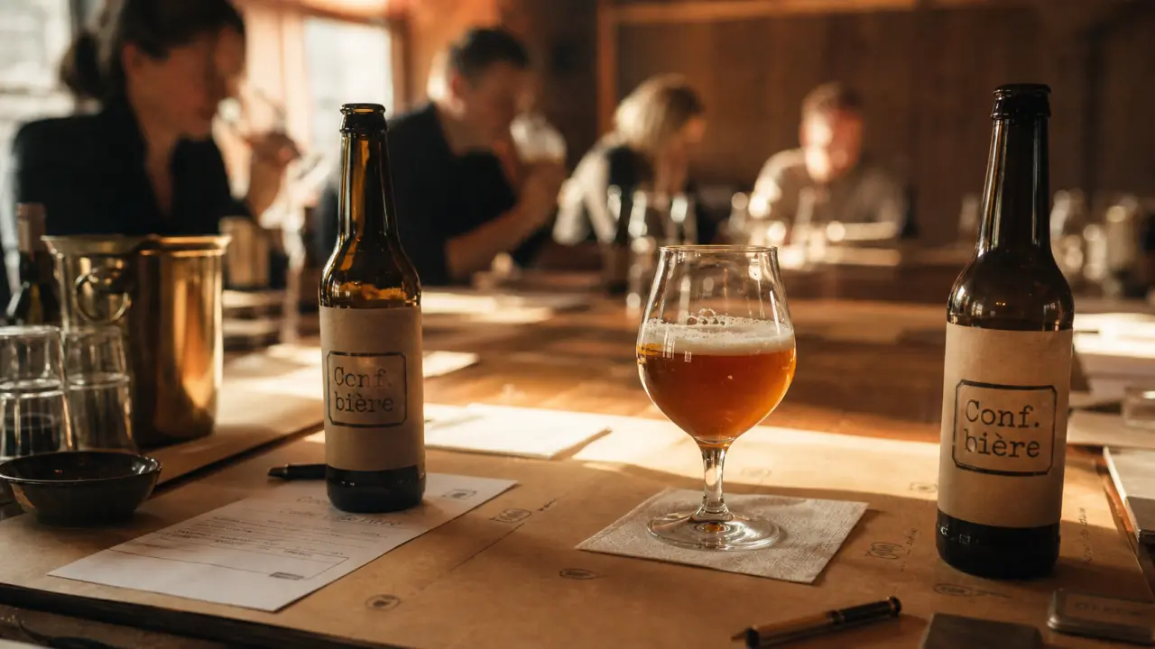 Concours bière artisanale : dégustation, bouteilles et médailles
