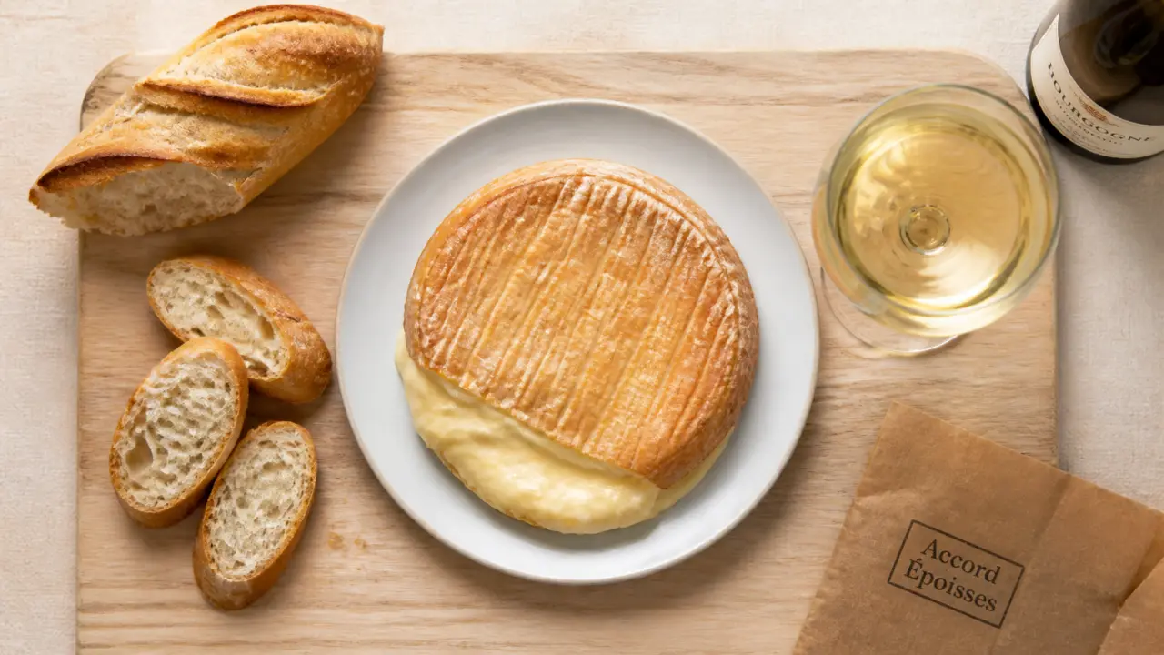 Quel vin avec le fromage Époisses : blanc de Bourgogne, verre et Époisses