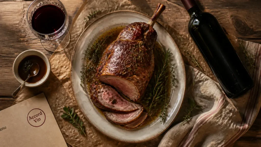 Quel vin servir avec le gigot d'agneau : vin rouge conseillé
