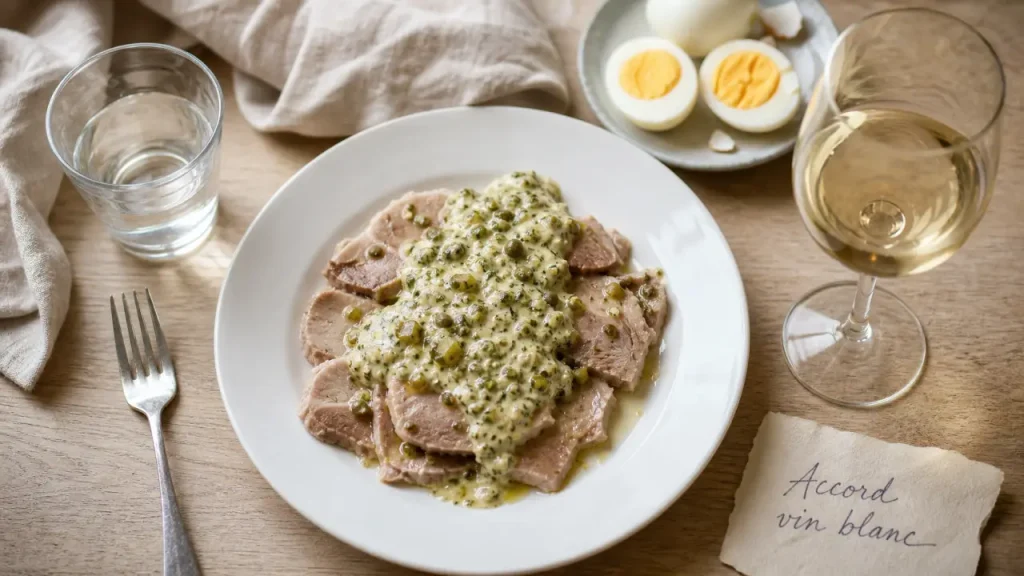 Quel vin servir avec une tête de veau sauce gribiche : vin blanc sec et sauce gribiche