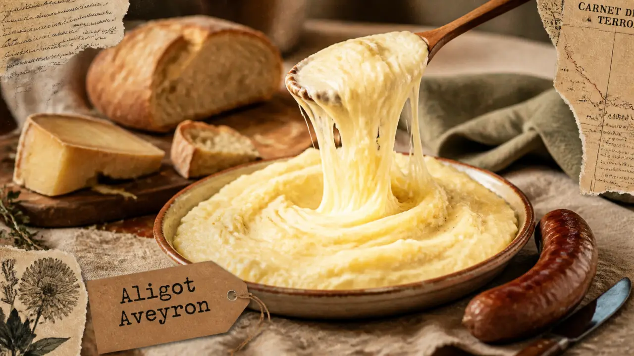 Aligot Aveyron, gastronomie aveyron : plat au fromage et pommes de terre