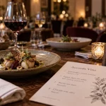 Meilleures restaurants Montpellier : table dressée, menu et vins