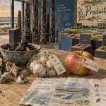 Maison des produits du terroir et de la gastronomie à Cherrueix : coquillages, ail et fiche de visite