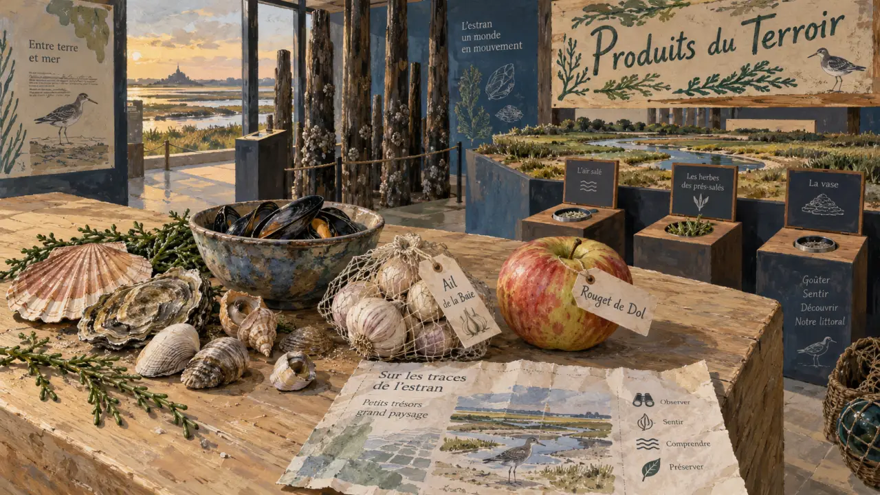 Maison des produits du terroir et de la gastronomie à Cherrueix : coquillages, ail et fiche de visite